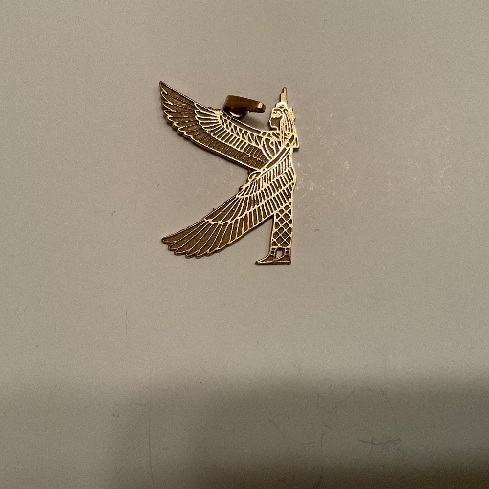 14 Kt Golden Isis Pendant